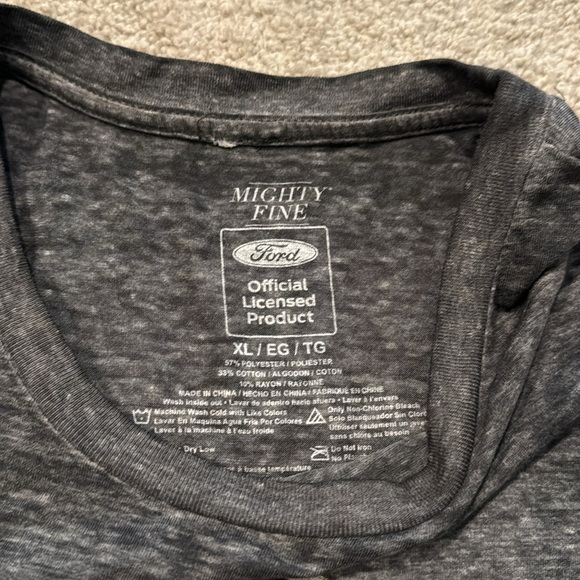 Ford Mustang Muscle Graphic Tank Top Tshirt - Officially Licensed - Gray Sz XL - Picture 4 of 4